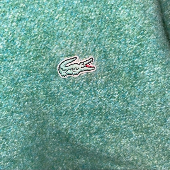Lacoste Merino Wool Sweater Thick Green Large - Picture 3 of 5